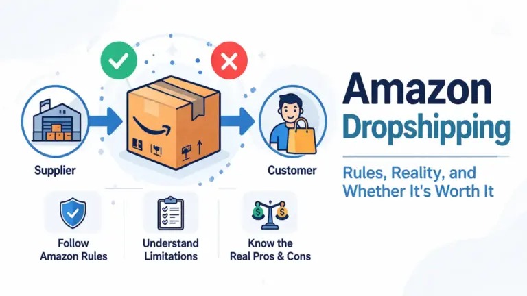 Amazon dropshipping guide covering policy rules how to start and whether it is profitable for online sellers
