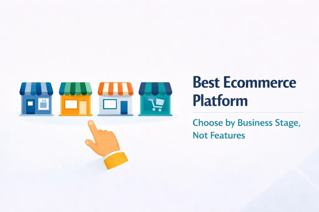 Best ecommerce platform comparison guide covering Shopify WooCommerce BigCommerce and Wix for online stores