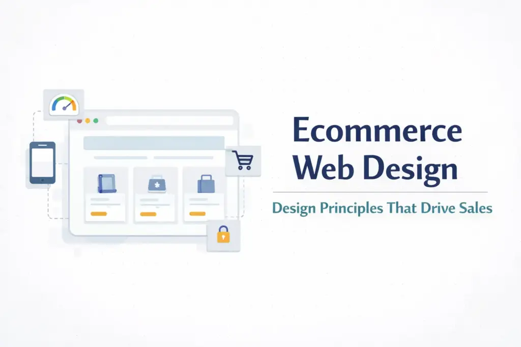 Ecommerce web design guide covering principles that drive sales and conversions for online stores