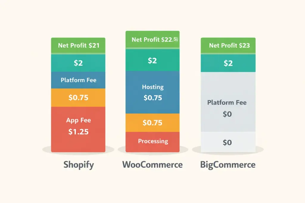 Decision matrix for choosing a dropshipping platform based on experience budget and selling channels