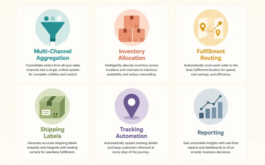 Six ecommerce OMS options compared with pricing and target business scale